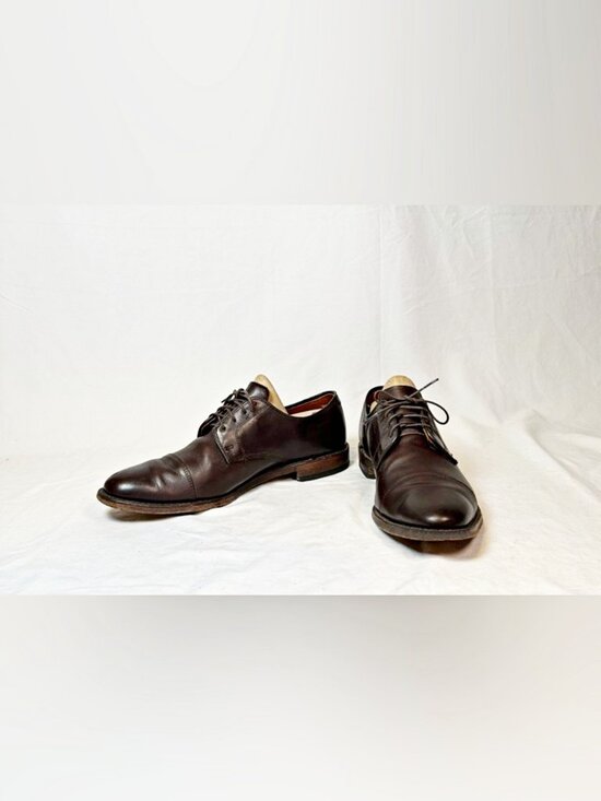 Allen Edmonds Brown Leather Cap Toe Derby Dress Shoes~10~ main image 7